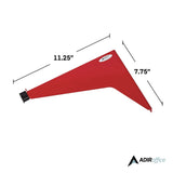 AdirOffice Drop Lift Blueprint Storage Wall Rack, Assorted Document Sizes Accommodated, 7.9" x 1.2" x 7.1", Red (ALHI616RED) Each