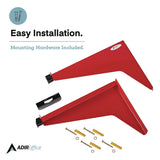 AdirOffice Drop Lift Blueprint Storage Wall Rack, Assorted Document Sizes Accommodated, 7.9" x 1.2" x 7.1", Red (ALHI616RED) Each