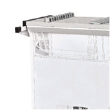 AdirOffice Drop Lift Blueprint Storage Wall Rack, Assorted Document Sizes Accommodated, 7.9" x 1.2" x 7.1", White (ALHI616WHI) Each