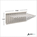 AdirOffice Large File Blueprint Pivot Wall Rack, Assorted Document Sizes Accommodated, 11" x 15.8" x 23.9", Gray (ALHI617) Each
