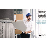 AdirOffice Large File Blueprint Pivot Wall Rack, Assorted Document Sizes Accommodated, 11" x 15.8" x 23.9", Gray (ALHI617) Each