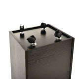 AdirOffice 20-Slot Mobile Rolling Wood Blueprint Storage Cabinet Roll File Large Document Organizer, 15.25 x 13.25 x 24.75, Black (ALHI624BLK) Each