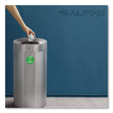Alpine Industries 27 Gallon Stainless Steel Compost Can, Brushed Stainless Steel (ALHALP47527CO) Each