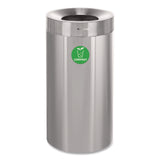 Alpine Industries 27 Gallon Stainless Steel Compost Can, Brushed Stainless Steel (ALHALP47527CO) Each