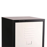 AdirOffice Steel Storage Locker, 1 Compartment, 15 x 15 x 48, Black Body/White Doors (ALHI62901BW) Each