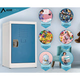 AdirOffice Steel Storage Locker, 1 Compartment, 15 x 15 x 24, Blue (ALHI62902BLU) Each