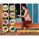 AdirOffice Steel Storage Locker, 1 Compartment, 12 x 12 x 72, Blue (ALHI629201BLU) Each