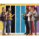 AdirOffice Steel Storage Locker, 1 Compartment, 12 x 12 x 72, Blue (ALHI629201BLU) Each