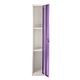 AdirOffice Steel Storage Locker, 1 Compartment, 12 x 12 x 72, Purple (ALHI629201PUR) Each