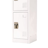 AdirOffice Steel Storage Locker, 4 Compartment, 12 x 12 x 72, White (ALHI629204WHI) Each