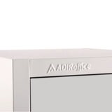 AdirOffice Steel Storage Locker, 4 Compartment, 12 x 12 x 72, White (ALHI629204WHI) Each