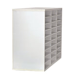 AdirOffice Wooden 27 Compartment Literature Organizer, 27 Sections, Letter Size, 31.49 x 11.81 x 21.65, White (ALHIOF20101WHI) Each