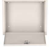 AdirOffice Large Size Steel Multi-Purpose Secure Drop Box, 12 x 3 x 10, White (ALHI63103WHI) Each