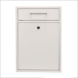 AdirOffice Large Ultimate Secure Drop Box Wall Mounted Mail Box, 11.2 x 4.7 x 16.2, White (ALHI63104WHI) Each