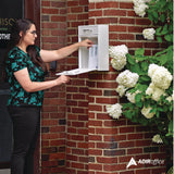 AdirOffice Large Ultimate Secure Drop Box Wall Mounted Mail Box, 11.2 x 4.7 x 16.2, White (ALHI63104WHI) Each