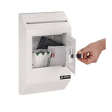 AdirOffice Heavy-Duty Weatherproof Secured Secure Drop Box, 10 x 4 x 16.3, White (ALHI63113WHI) Each