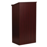 AdirOffice Wood Stand-up Podium Lectern Speaker Stand, 23 x 15 x 45.8, Mahogany (ALHI66101) Each