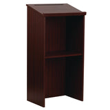 AdirOffice Wood Stand-up Podium Lectern Speaker Stand, 23 x 15 x 45.8, Mahogany (ALHI66101) Each