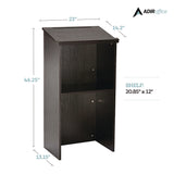 AdirOffice Wood Stand-up Podium Lectern Speaker Stand, 23 x 15 x 45.8, Black (ALHI66101BLK) Each