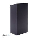 AdirOffice Wood Stand-up Podium Lectern Speaker Stand, 23 x 15 x 45.8, Black (ALHI66101BLK) Each