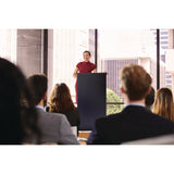 AdirOffice Wood Stand-up Podium Lectern Speaker Stand, 23 x 15 x 45.8, Black (ALHI66101BLK) Each