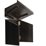 AdirOffice Foldable Tabletop Podium Lectern Speaker Stand, 27 x 16 x 19, Black (ALHI66105BLK) Each