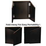AdirOffice Foldable Tabletop Podium Lectern Speaker Stand, 27 x 16 x 19, Black (ALHI66105BLK) Each