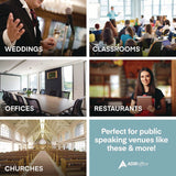 AdirOffice Wood Stand-up Podium Lectern Speaker Stand, 23 x 15 x 45.8, White (ALHI66101WHI) Each