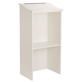 AdirOffice Wood Stand-up Podium Lectern Speaker Stand, 23 x 15 x 45.8, White (ALHI66101WHI) Each
