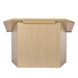 AdirOffice Foldable Tabletop Podium Lectern Speaker Stand, 27 x 16 x 19, Medium Oak (ALHI66105MEO) Each