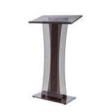 AdirOffice Acrylic Stand-Up Podium Lectern Speaker Stand, 26 x 13 x 47, Black (ALHI66102BLK) Each