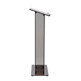 AdirOffice Acrylic Stand-Up Podium Lectern Speaker Stand, 26 x 13 x 47, Black (ALHI66102BLK) Each