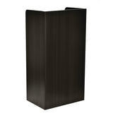 AdirOffice Wood Mobile Presentation Lectern Speaker Stand with Shelves, 22.44 x 16.53 x 45.98, Black (ALHI66107BLK) Each