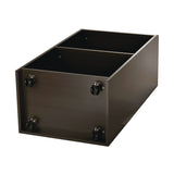 AdirOffice Wood Mobile Presentation Lectern Speaker Stand with Shelves, 22.44 x 16.53 x 45.98, Black (ALHI66107BLK) Each