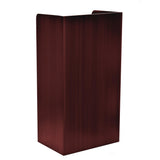 AdirOffice Wood Mobile Presentation Lectern Speaker Stand with Shelves, 22.44 x 16.53 x 45.98, Mahogany (ALHI66107MA) Each