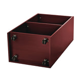 AdirOffice Wood Mobile Presentation Lectern Speaker Stand with Shelves, 22.44 x 16.53 x 45.98, Mahogany (ALHI66107MA) Each