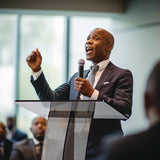 AdirOffice Acrylic Slanted Podium Lectern Speaker Stand, 26.75 x 12.5 x 47, Black (ALHI66103BLK) Each