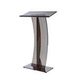 AdirOffice Acrylic Slanted Podium Lectern Speaker Stand, 26.75 x 12.5 x 47, Black (ALHI66103BLK) Each