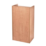 AdirOffice Wood Mobile Presentation Lectern Speaker Stand with Shelves, 22.44 x 16.53 x 45.98, Medium Oak (ALHI66107MEO) Each