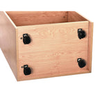 AdirOffice Wood Mobile Presentation Lectern Speaker Stand with Shelves, 22.44 x 16.53 x 45.98, Medium Oak (ALHI66107MEO) Each