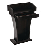 AdirOffice Wood Stand-Up Podium Lectern Speaker Stand with Drawer and Storage Area, 27.55 x 14 x 43.3, Black (ALHI661012BLK) Each
