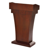 AdirOffice Wood Stand-Up Podium Lectern Speaker Stand with Drawer and Storage Area, 27.55 x 14 x 43.3, Cherry (ALHI661012CH) Each
