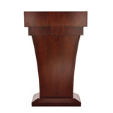 AdirOffice Wood Stand-Up Podium Lectern Speaker Stand with Drawer and Storage Area, 27.55 x 14 x 43.3, Cherry (ALHI661012CH) Each