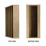 AdirKids Wood 5-Shelf Bookcase Literature Display Rack, 17.2 w x 4.88 d x 38.3 h, Medium Oak (ALHIKI20001MEO) Each