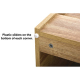 AdirKids Wood 5-Shelf Bookcase Literature Display Rack, 17.2 w x 4.88 d x 38.3 h, Medium Oak (ALHIKI20001MEO) Each