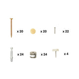 AdirKids Wood 5-Shelf Bookcase Literature Display Rack, 17.2 w x 4.88 d x 38.3 h, Medium Oak (ALHIKI20001MEO) Each