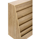 AdirKids Wood 5-Shelf Bookcase Literature Display Rack, 17.2 w x 4.88 d x 38.3 h, Medium Oak (ALHIKI20001MEO) Each