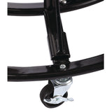 AdirKids Steel Large Paper Roll Holder Paper Dispenser Stand and Cutter w/Wheels, For Up to 3" dia x 36" Wide Rolls, Metal, Black (ALHIKI30001) Each