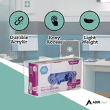 AdirMed Acrylic Glove Dispenser, Single Box Capacity, 10.2 x 3.5 x 5.3, Clear (ALHI90201) Each