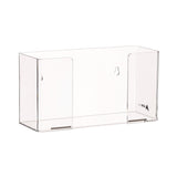 AdirMed Acrylic Glove Dispenser, Single Box Capacity, 10.2 x 3.5 x 5.3, Clear (ALHI90201) Each